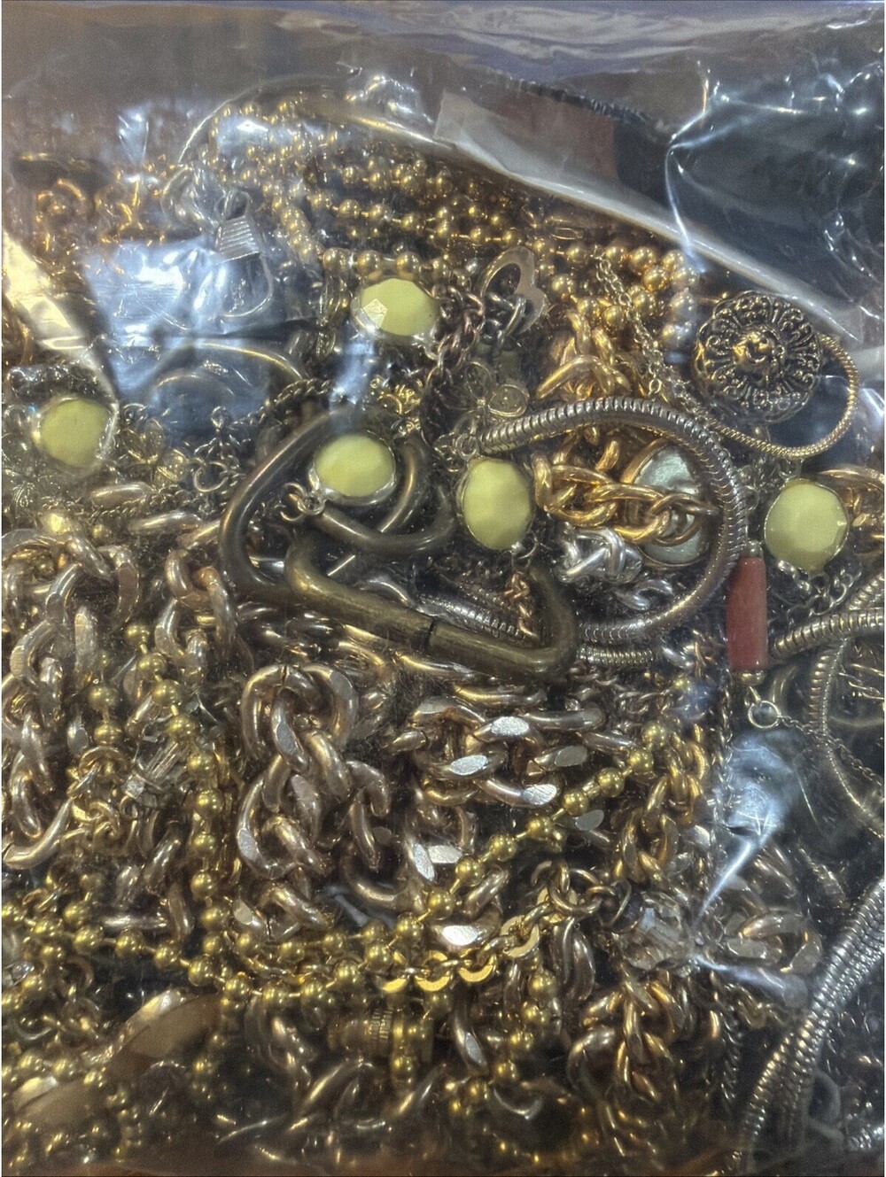 Vintage Chains Bubbles And Other Treasures Over 3 Pounds #1
